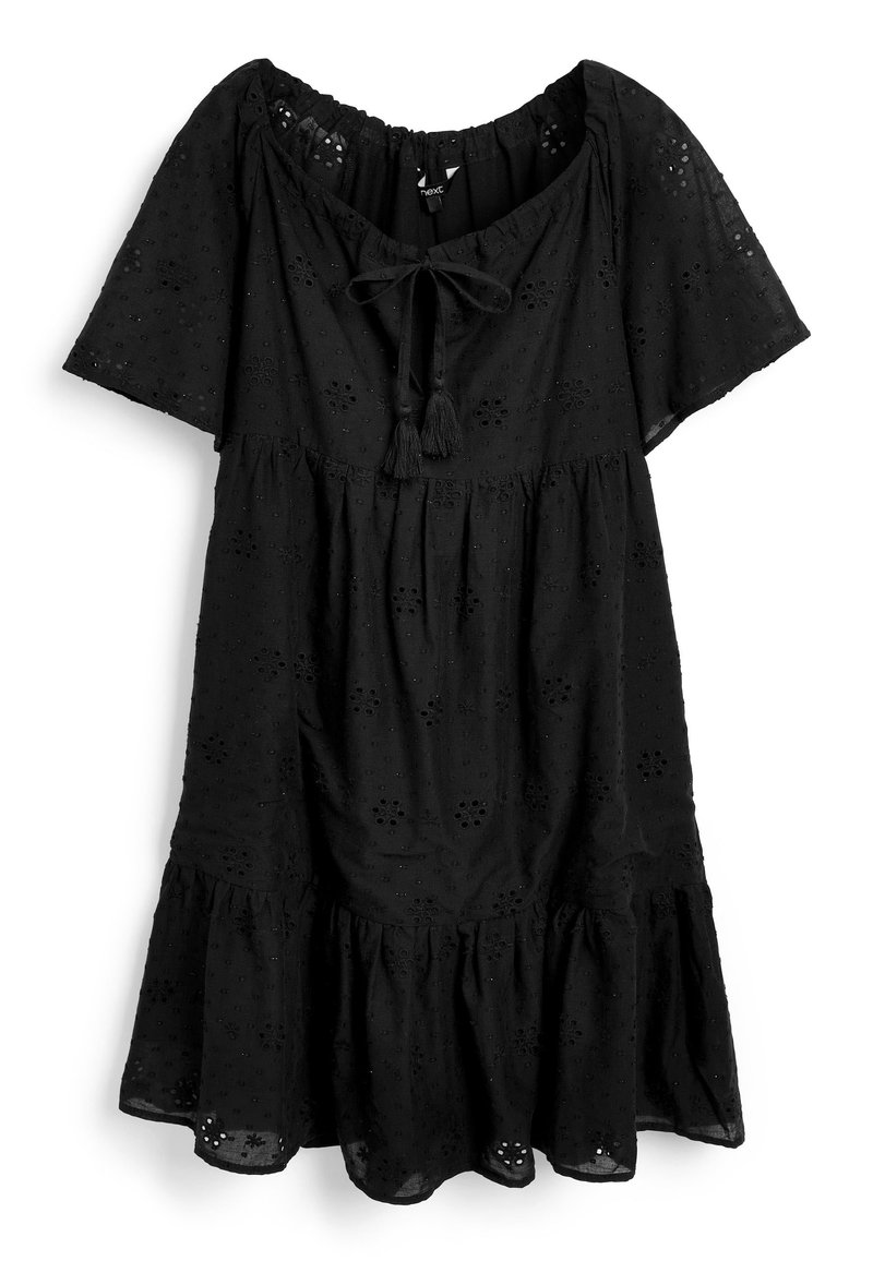 Damen Freizeitkleider | Next SHORT SLEEVE BRODERIE MINI KAFTAN Freizeitkleid black/schwarz - TC82461 Damen Freizeitkleider | Next SHORT SLEEVE BRODERIE MINI KAFTAN Freizeitkleid black/schwarz - TC82461