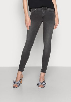 VMTANYA PIPING - Skinny džíny - dark grey denim