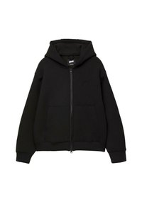 Sweater met rits - black