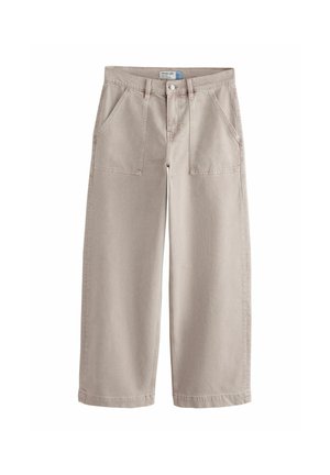 Next, PETITE FIT - UTILITY WIDE LEG JEANS - Wide Leg - stone