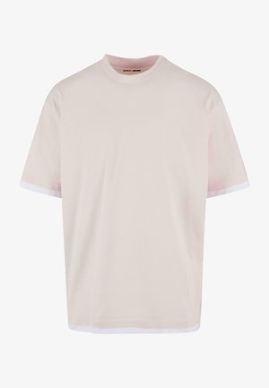 DEF, VISIBLE LAYER - T-Shirt basic - pink white