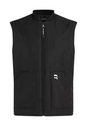 Must musta ilmaiktega vest, millel on eest lukuga kinni minevus, kaks eesmist taskut ja väike logopatch. Valmistatud siledast, vastupidavast kangast kaasaegse disainiga.