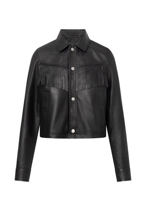 Bolongaro Trevor, BEKLEIDUNG GINNY FRINGE - Lederjacke - black wss