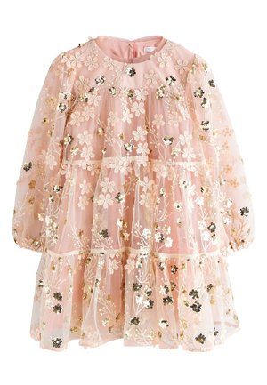 Next, Cocktailkjole / festkjole - pink gold embroidered sequin