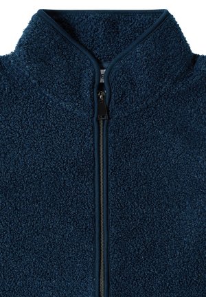 Cecil, TEDDY-JACKE MIT STEHKRAGEN IN UNIFARBE - Giacca in pile - moonlight blue