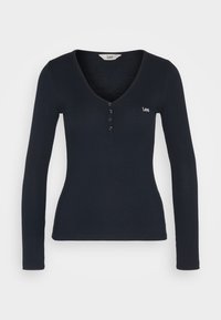 LS HENLEY - Top dugih rukava - unionall black