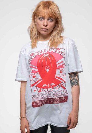 LED ZEPPELIN MOBILE MUNICIPAL - Print T-shirt - white