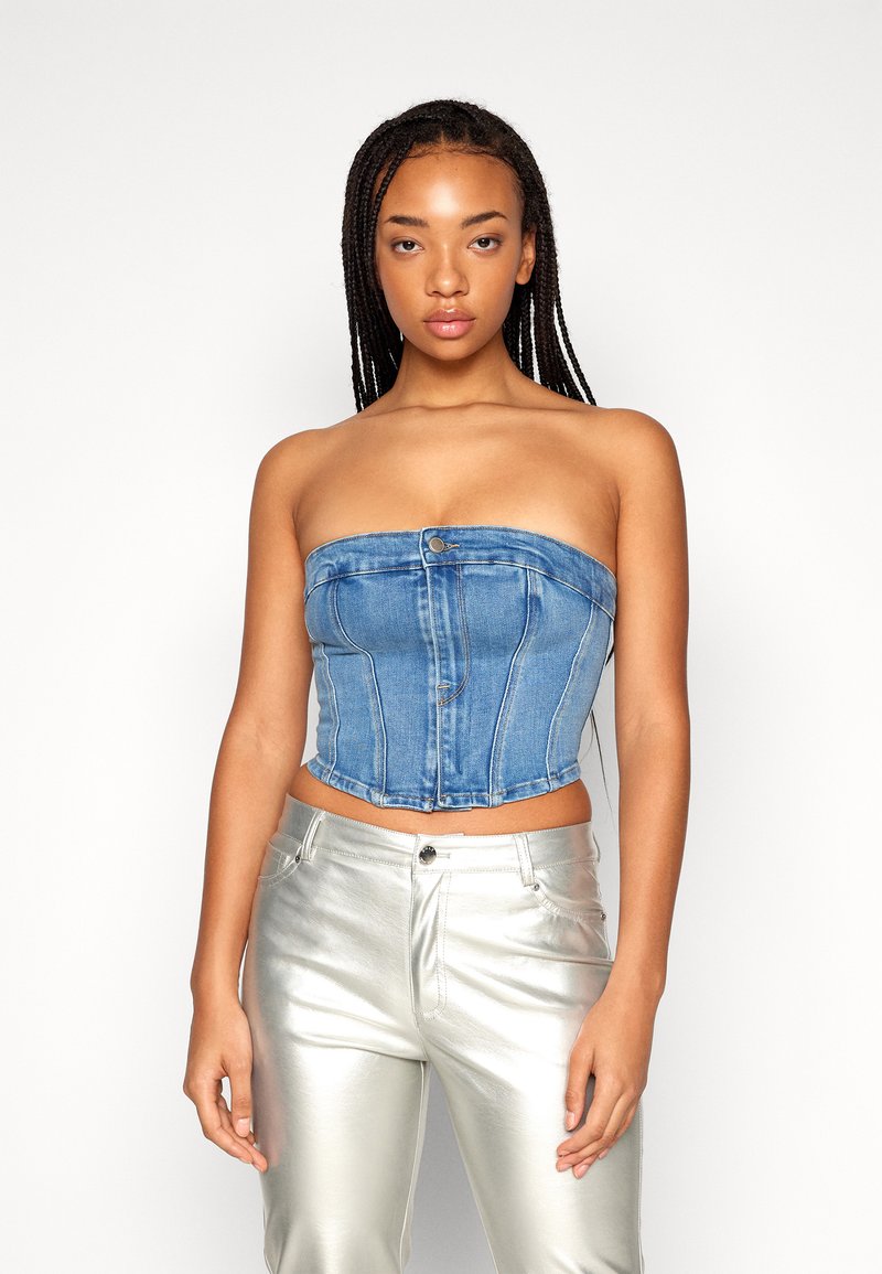 New European And American Tube Top Off Shoulder Lace Dress