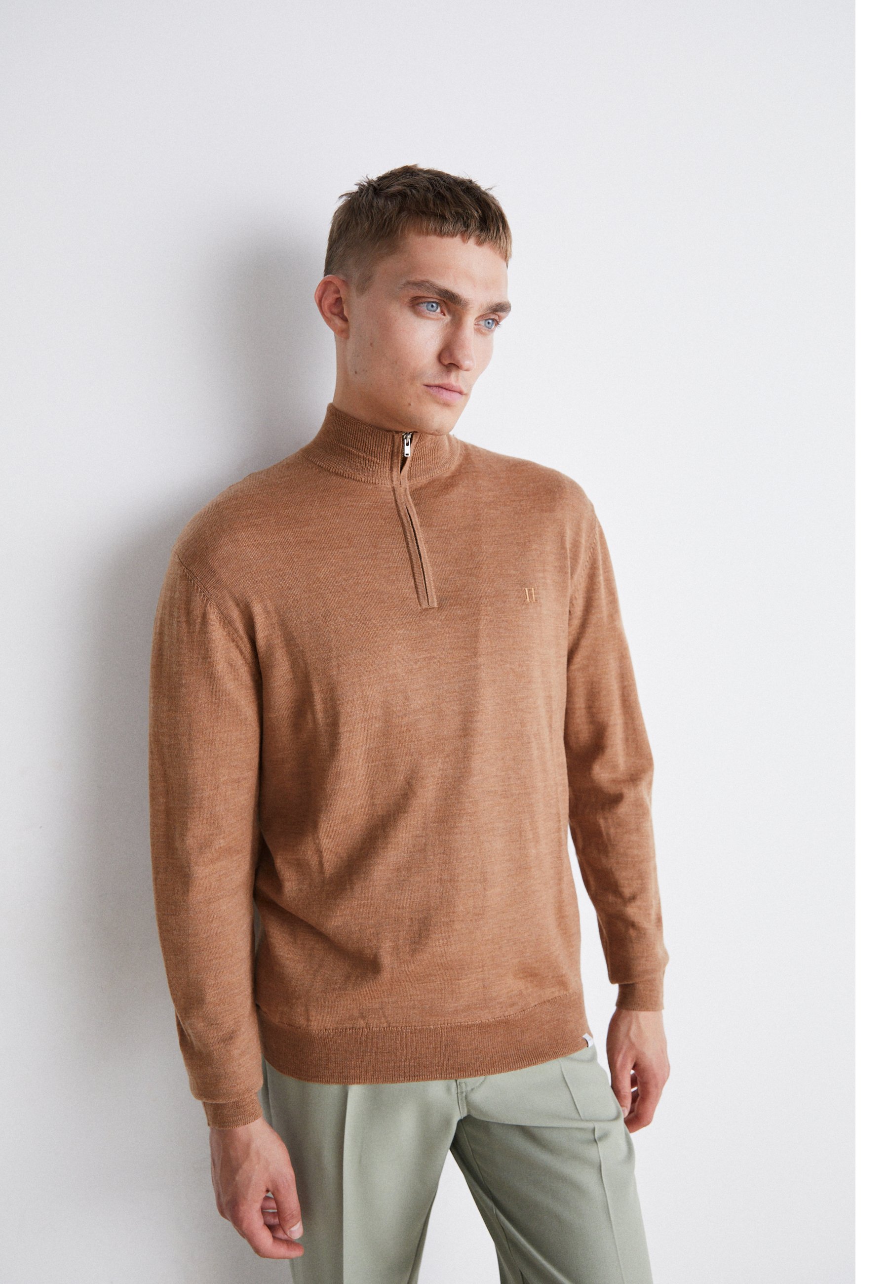 LENO HALF ZIP SWEAT GREYSON HALF ZIP - Jumper - camel