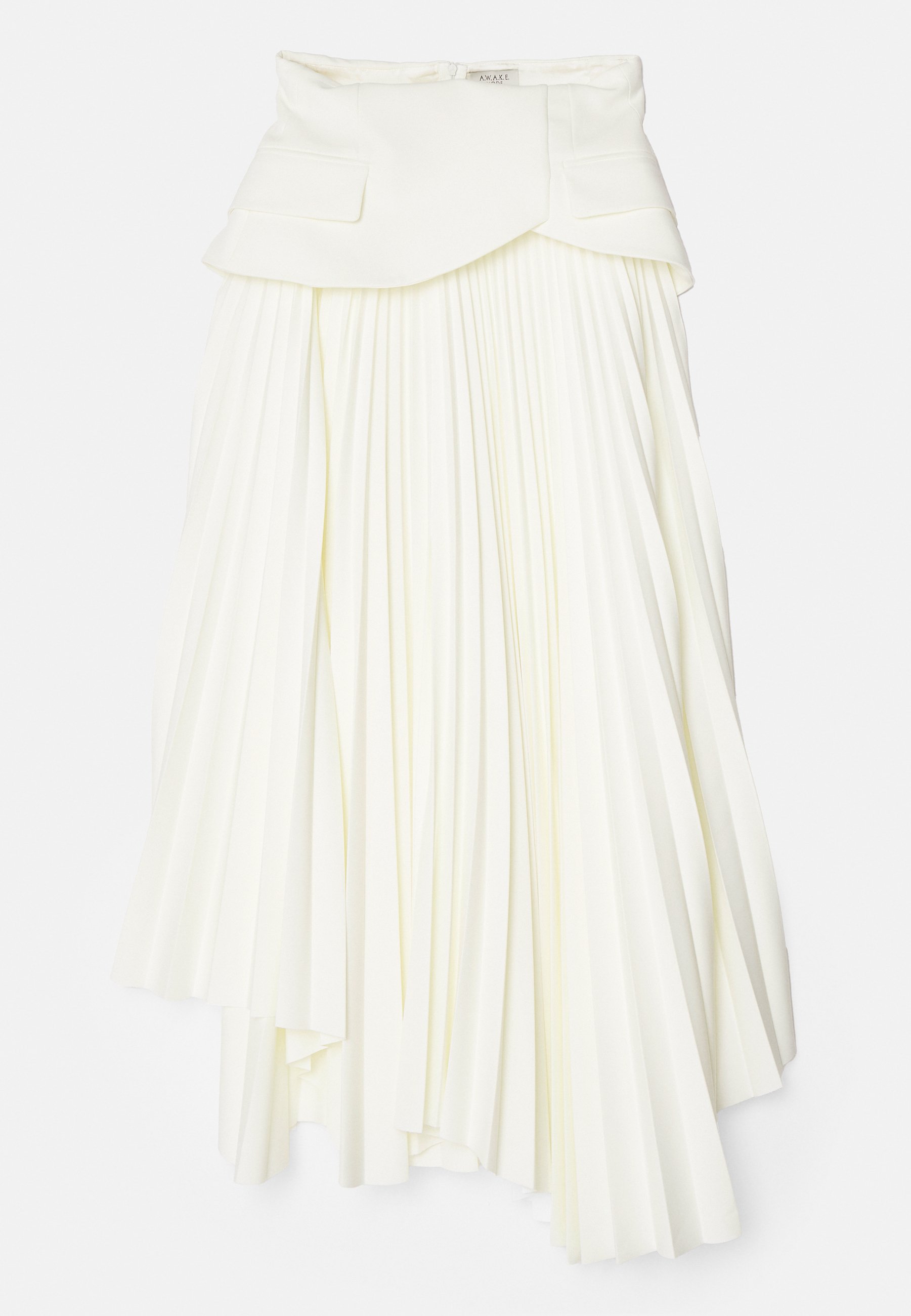 A.W.A.K.E. MODE ASYMMETRIC SKIRT WITH BASQUE DETAIL - A-line