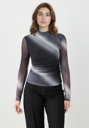SLIM FIT COLLAR COLOR GRADIENT  - Blouse - grey