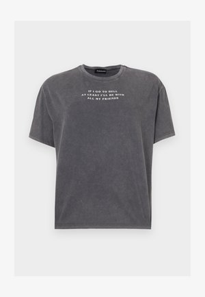 Even&Odd TONIA TEE - Potiskana majica - black