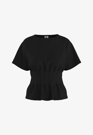 HYPEDROP, T-SHIRT HDORIA PLISSIERT - T-shirt con stampa - black