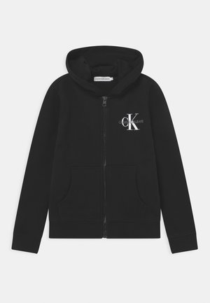 MONOGRAM ZIP THROUGH HOODIE UNISEX - Sudadera con cremallera - black