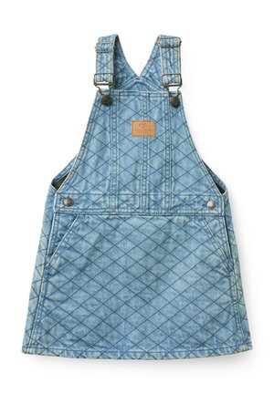Copenhagen Colors, ORGANIC QUILTED SPENCER DRESS - Denimkjoler - blue denim