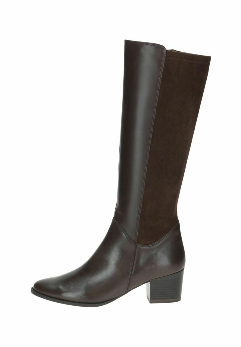 Caprice Csizmák - dk brown comb