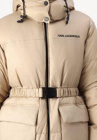 KARL LAGERFELD REVERSIBLE LONG  - Dunfrakker - light beige/dark beige