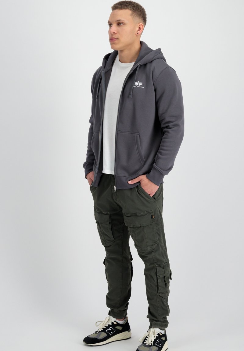 alpha industries Sweater met rits grijs