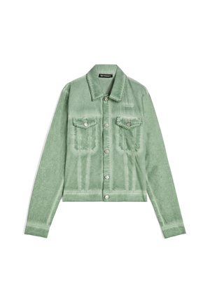 TRUCKER - Giacca leggera - hedge green cold dyed