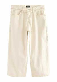 BELTED CROPPED WIDE - Relaxed fit jeans - ecru