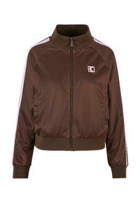 Karl Kani Bomber stiliaus striukė - dark brown pink