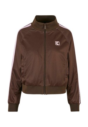 Karl Kani Bomber tipa jaka - dark brown pink