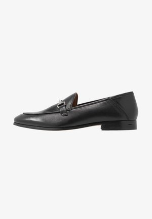 LEATHER - Scarpe senza lacci - black
