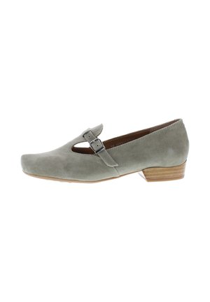 Ankle strap ballet pumps - camoscio schilf