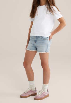 WE Fashion, Short en jean - light blue