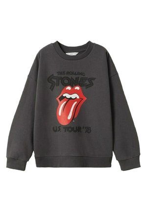 Ciemnoszara bluza z czarnym napisem "The Rolling Stones", czerwoną logo języka i ust oraz napisem "U.S. Tour '78" na przodzie.