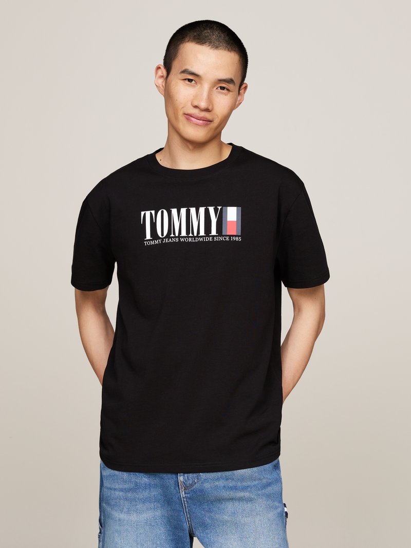 Tommy Jeans Μπλουζάκι με στάμπα - black