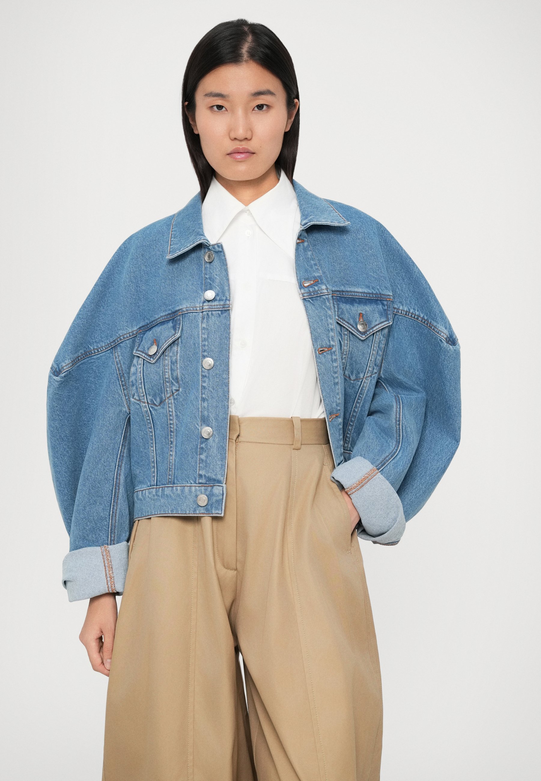 Viktor&Rolf COUTURE SQUARE SHOULDER JACKET - Denim jacket - light