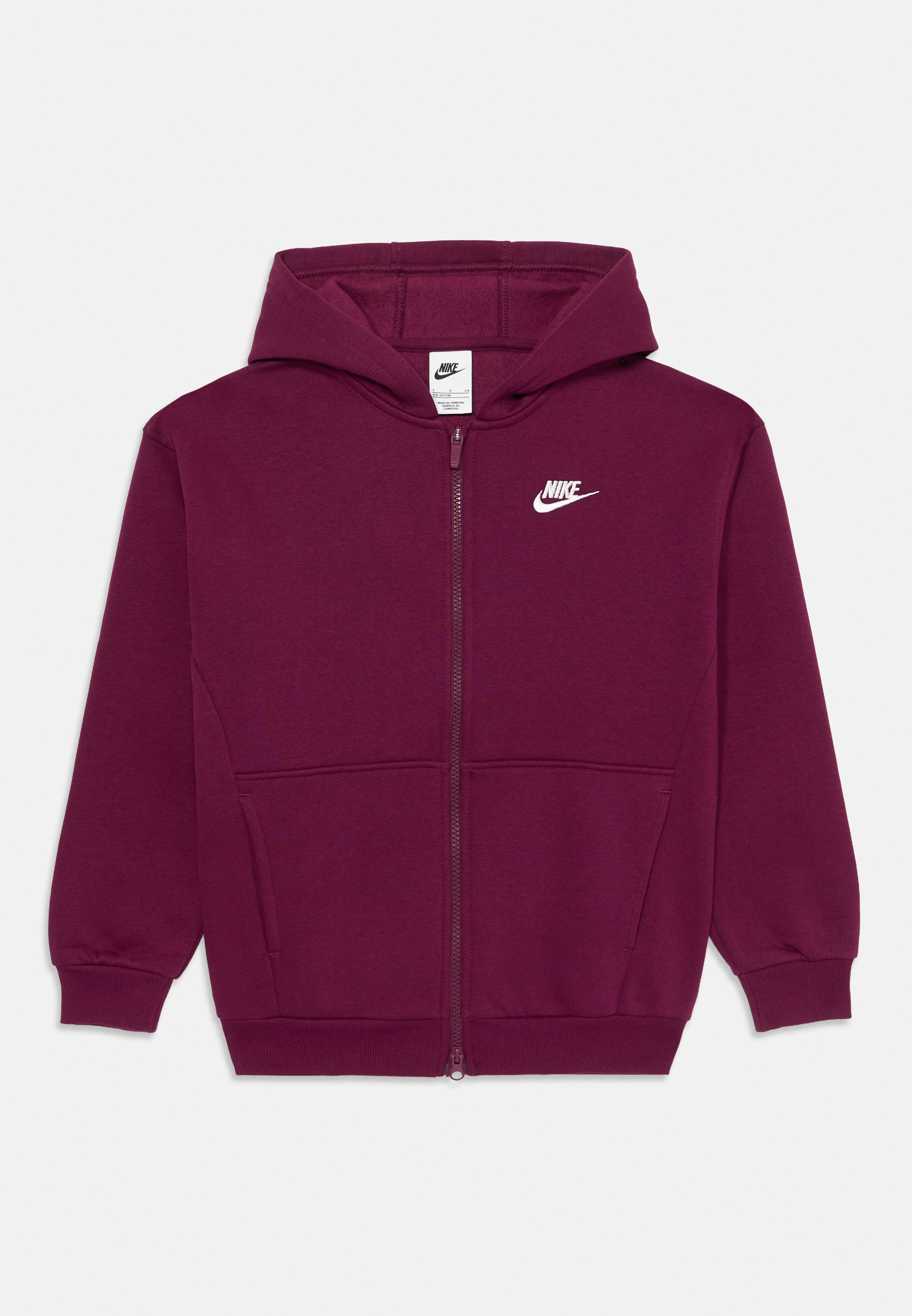 Nike Sportswear CLUB UNISEX Jersey con capucha bordeaux/white
