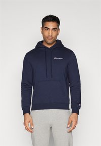 Champion - ICONS HOODED SMALL LOGO - Hoodie - dark blue Miniatuurafbeelding 1