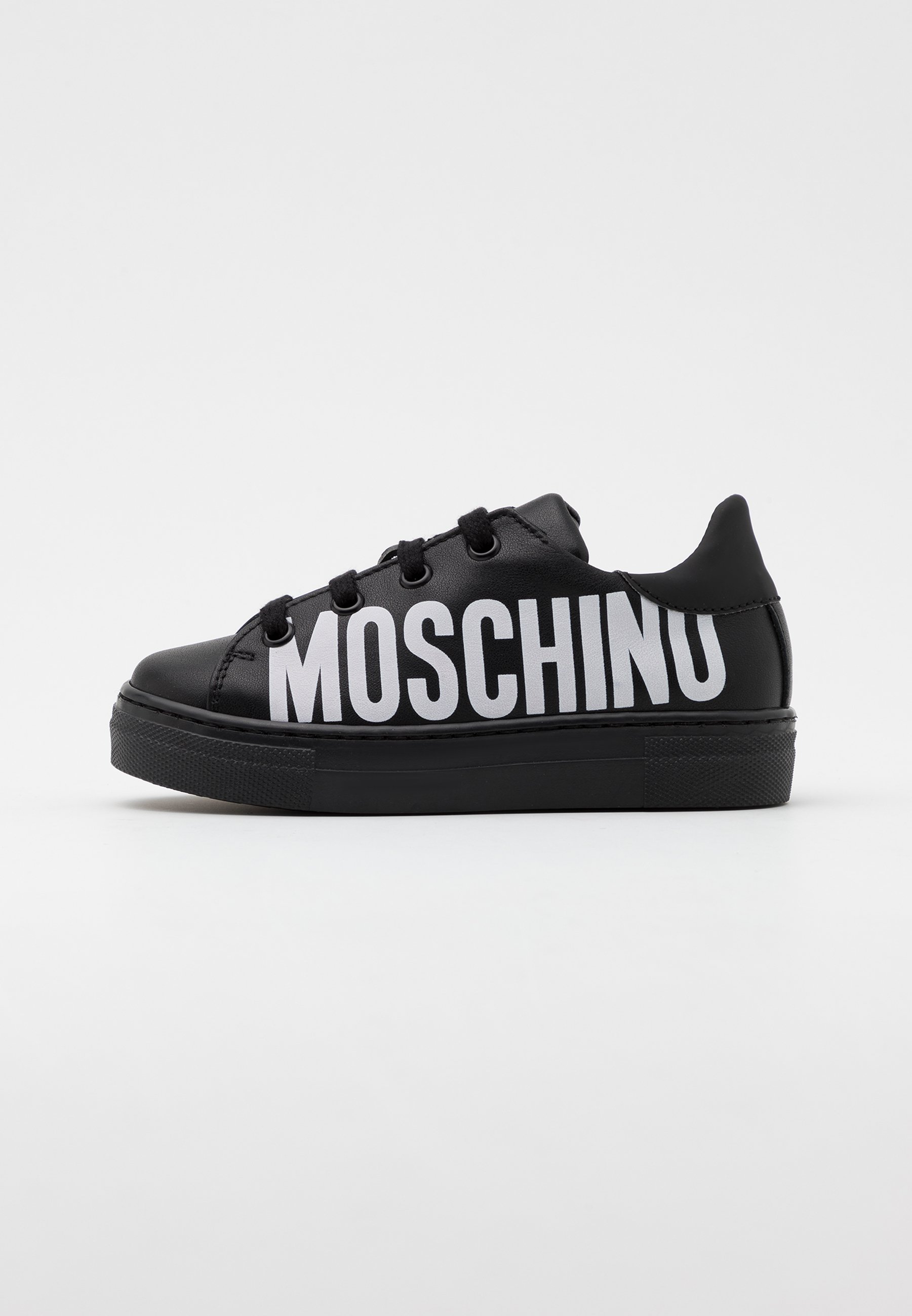 MOSCHINO UNISEX - Sneakers hoog - black/white/Zwart - Zalando.nl