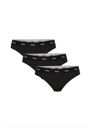 Fila, STRING ELASTIC FILA LOGO 3 PACK - String - black