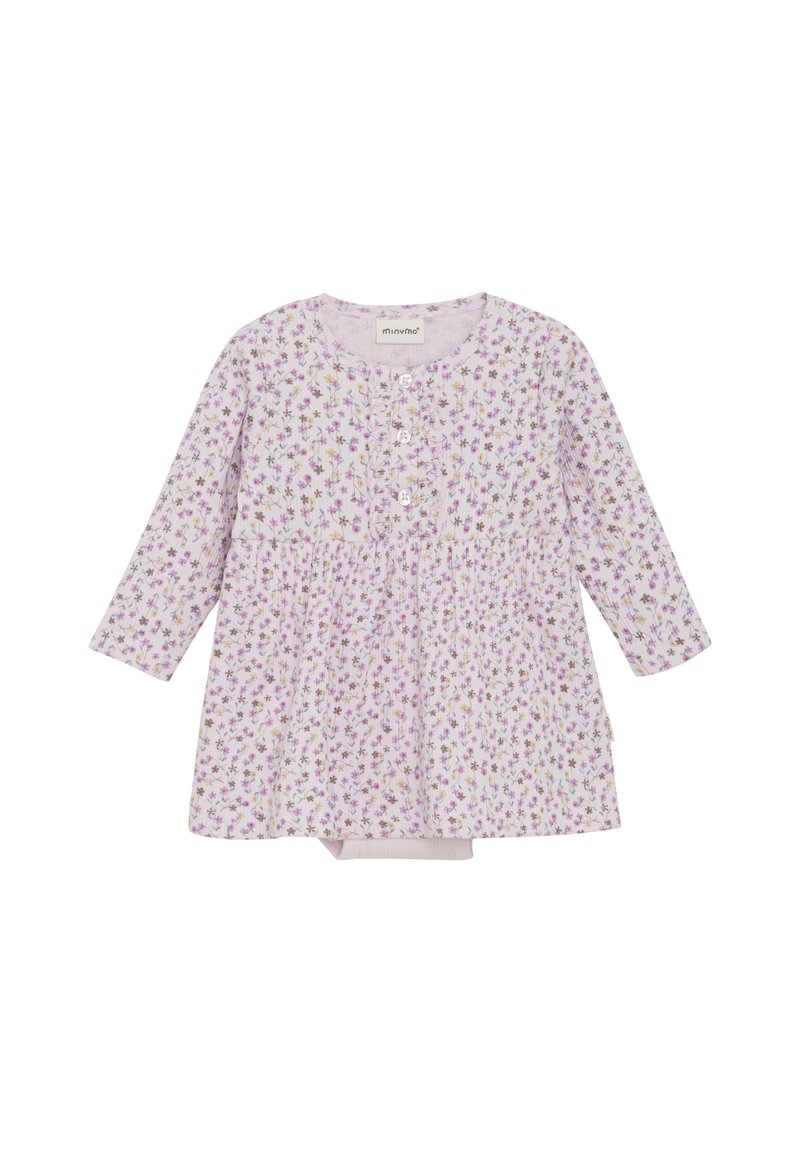 Minymo LONG SLEEVES ALL OVER PRINT  - Jerseykleid - tender touch