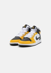 Jordan AIR JORDAN 1 MID - Sneakers alte - yellow ochre/black/white