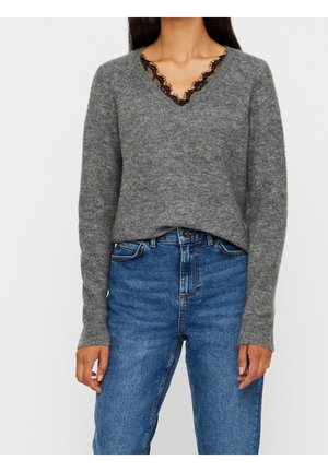 Pullover - mottled grey