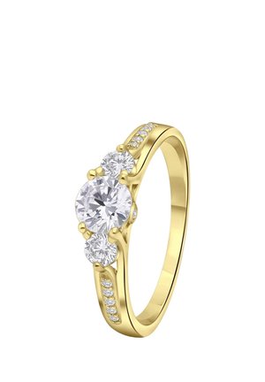 925 SILVER MIT ZIRKONIA - Ring - gold coloured