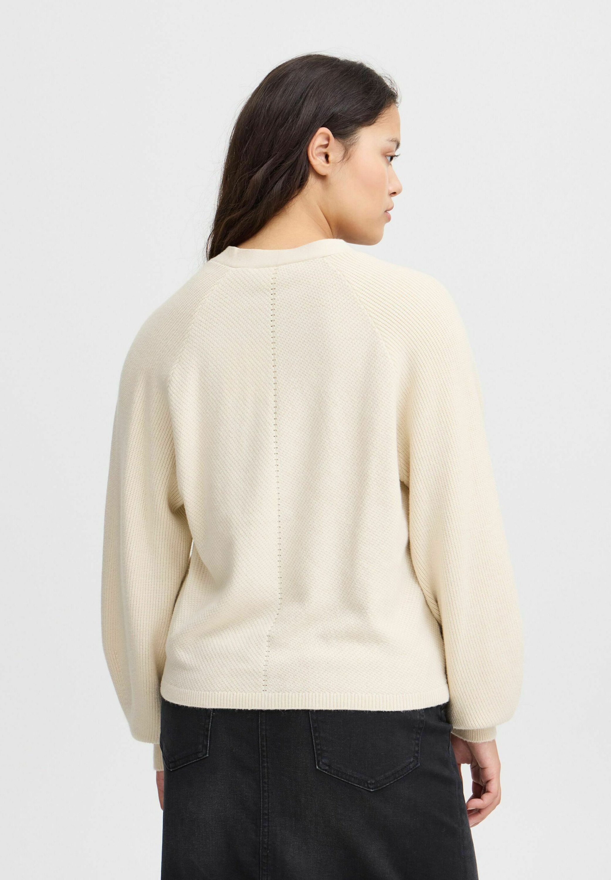 売れ筋商品|||イチ ニット&セーター レディース アウター IHBOSTON CA3 - Cardigan - almond milk ICHI IHBOSTON CA3 - Cardigan - almond milk/off-white