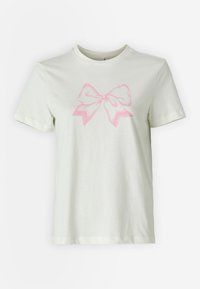 ONLKATE TEE - T-shirt imprimé - cloud dancer/pink