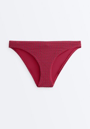 OYSHO GEOMETRIC JACQUARD CLASSIC - Spodný diel bikín - pink