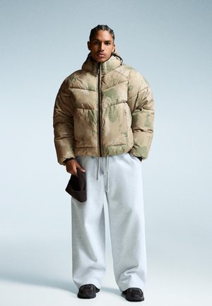WITH HOOD - PUFFER - Zimná bunda - khaki