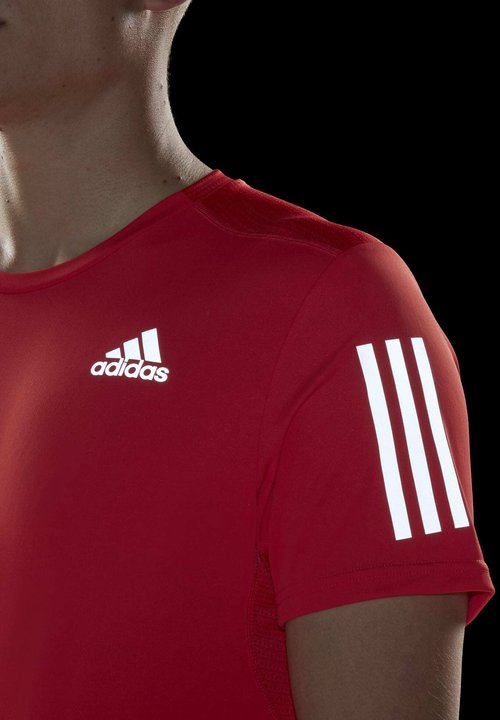 adidas OWN THE RUN - Camiseta estampada - bright red reflective silver — foto 3