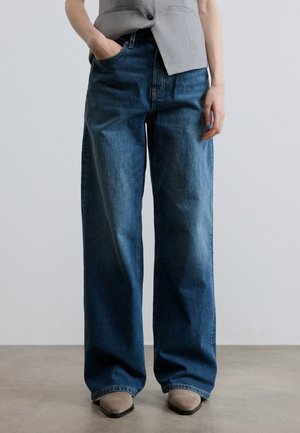 CLAIRE - Wide leg - denim medium