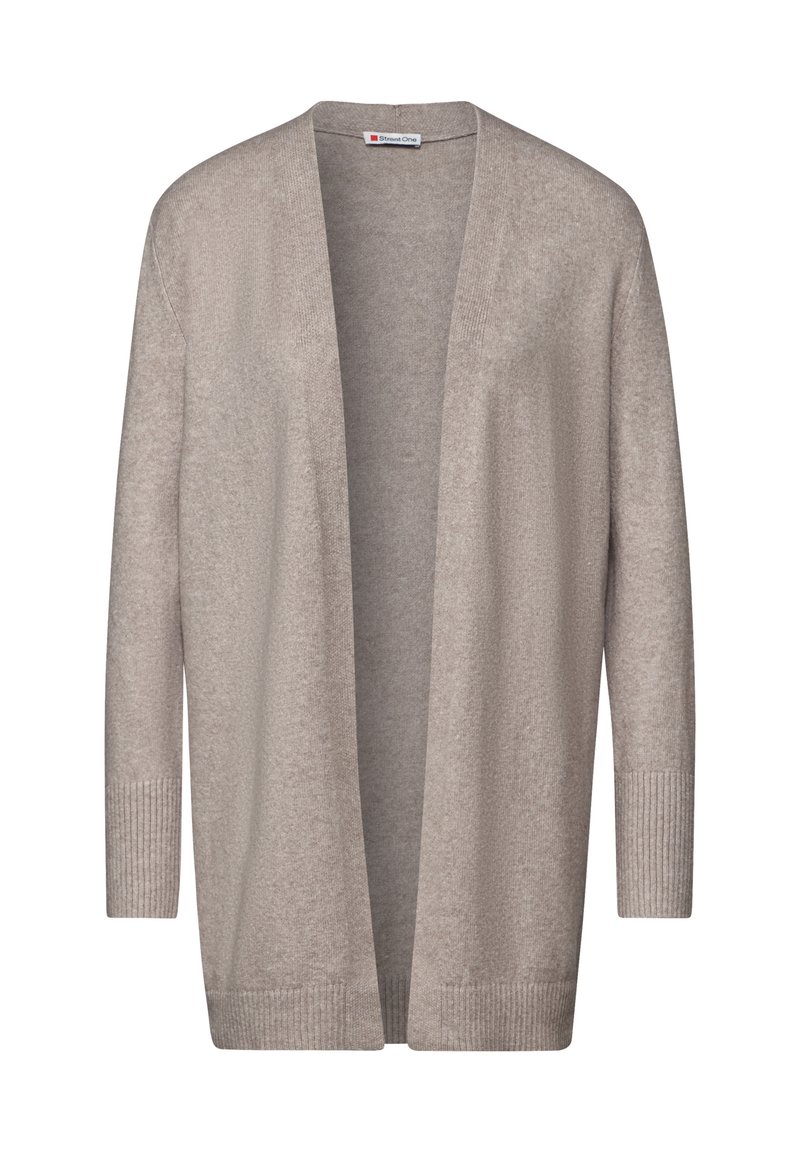 Street One OFFENER Cardigan beige/grigio chiaro screziato