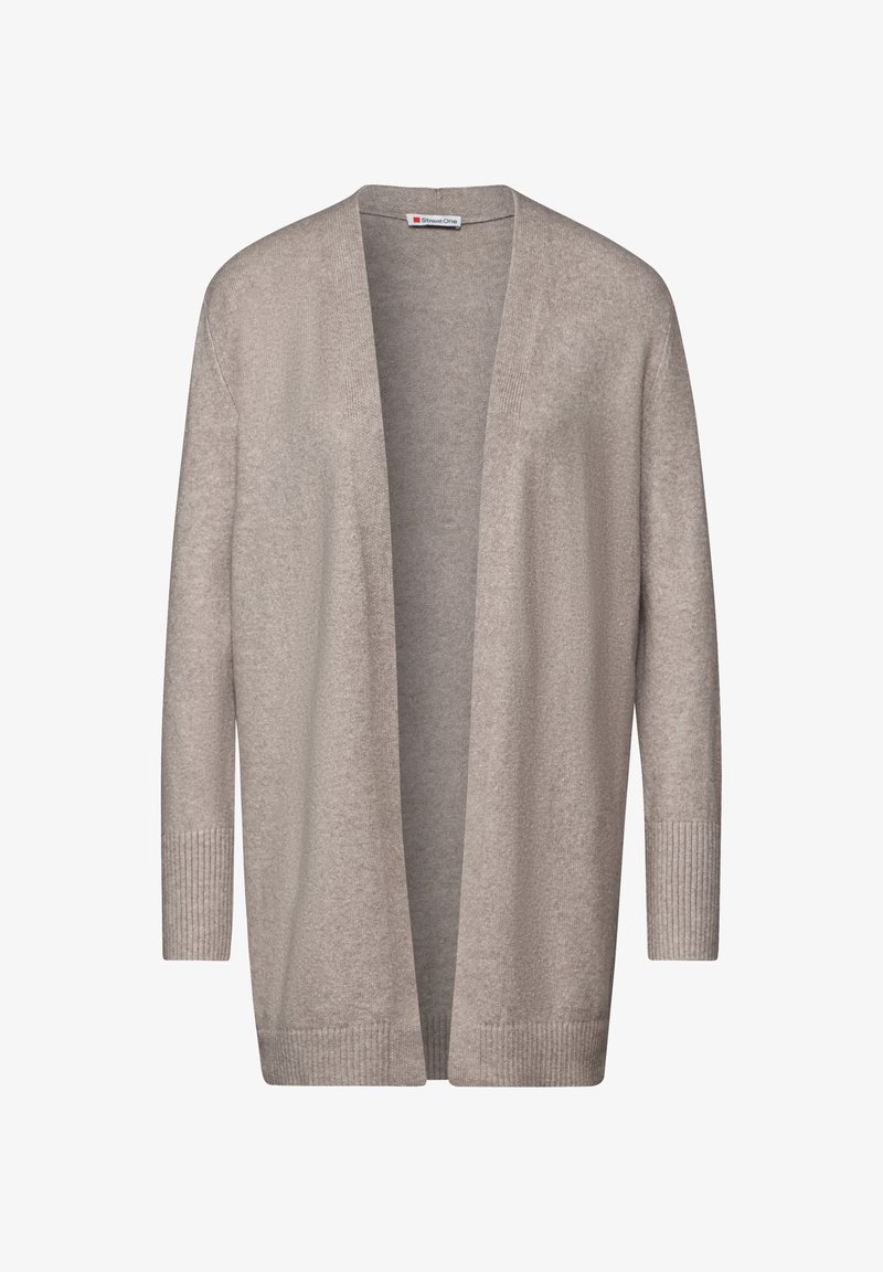 Street One OFFENER Cardigan beige/grigio chiaro screziato