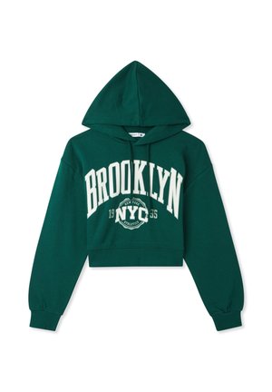 Terranova CROP CON COLLEGE - Felpa con cappuccio - foresta