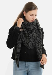Knit Factory JOSH - Sjaal - black anthracite